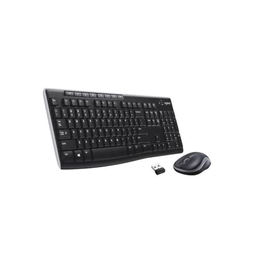 Logitech MK270 Kabelloses Set mit Tastatur und Maus für Windows, Französisches AZERTY-Layout - Schwarz Logitech MK270 Kabelloses Set mit Tastatur und Maus für Windows, Französisches AZERTY-Layout - Schwarz von Logitech