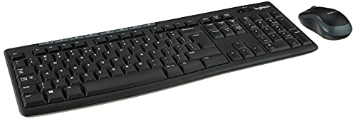 Logitech MK270 Kabelloses Set mit Tastatur und Maus für Windows, US QWERTY-Layout - Schwarz von Logitech