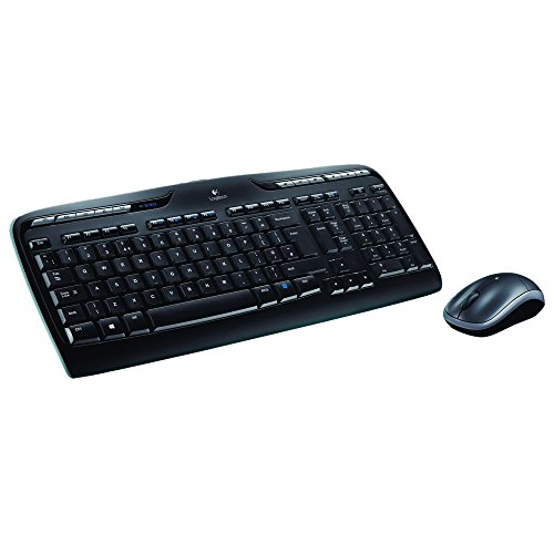 Logitech MK330 Kabelloses Tastatur-Maus-Set, 2.4 GHz Verbindung via Unifying USB-Empfänger, 4 programmierbare G-Tasten, 12-24-Monate Batterielaufzeit, PC/Laptop, Französisches AZERTY-Layout - Schwarz Logitech MK330 Kabelloses Tastatur-Maus-Set, 2.4 GHz Verbindung via Unifying USB-Empfänger, 4 programmierbare G-Tasten, 12-24-Monate Batterielaufzeit, PC/Laptop, Französisches AZERTY-Layout - Schwarz von Logitech