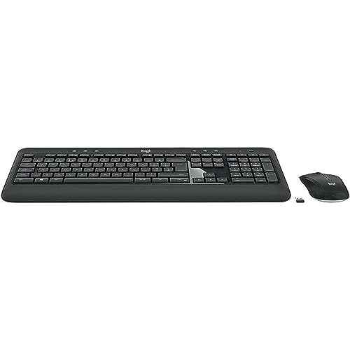 Logitech MK540 Advanced Kabellose Tastatur und Maus Combo für Windows, Englishes QWERTY-Layout - Schwarz Logitech MK540 Advanced Kabellose Tastatur und Maus Combo für Windows, Englishes QWERTY-Layout - Schwarz von Logitech