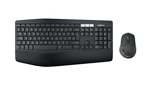 Logitech MK850 Performance Kabelloses Tastatur-Maus-Set, Bluetooth & 2.4 GHz Verbindung via USB-Empfänger, 24 bis 36-Monate Akkuleistung, Handballenauflage, Spanish QWERTY layout - Schwarz von Logitech