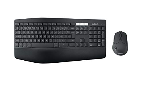 Logitech MK850 Performance Kabelloses Tastatur-Maus-Set, Bluetooth & 2.4 GHz Verbindung via USB-Empfänger, Multi-Device, 24 bis 36-Monate Akkuleistung, Handballenauflage, Belgisches AZERTY-Layout von Logitech