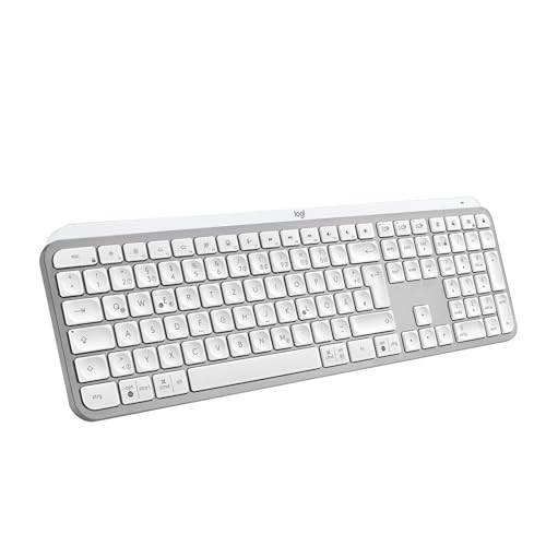 Logitech MX KEYS S DE - 920-011566, Hellgrau Bluetooth Logitech MX KEYS S DE - 920-011566, Hellgrau Bluetooth von Logitech