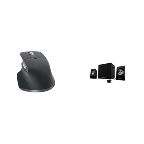 Logitech MX Master 3S - Kabellose Performance-Maus, Graphit & Z533 Multimedia-Lautsprechersystem schwarz von Logitech