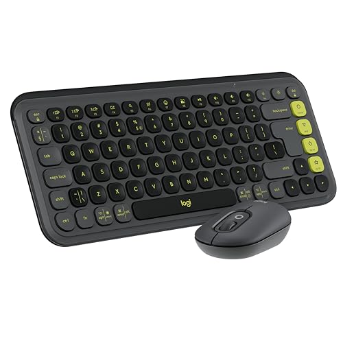 Logitech POP ICON Combo, Bluetooth-Tastatur-Maus-Set, Komfortables Tippen, programmierbare Tasten, leise Klicks, Easy-Switch für bis zu 3 Geräte von Logitech
