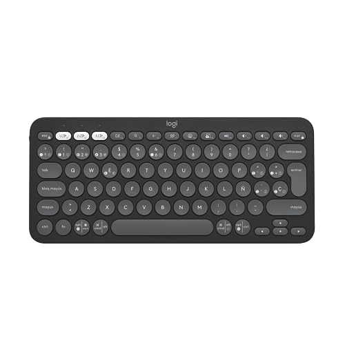 Logitech Pebble Keys 2 K380s - QWERTY Spanish Layout, Graphite von Logitech