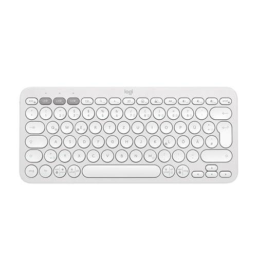 Logitech Pebble Keys 2 K380s - White, QWERTY UK Layout von Logitech