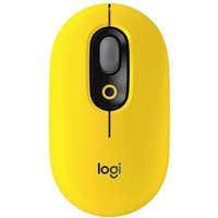 Logitech POP Maus Bluetooth® Optisch Gelb, Schwarz, Grau 4 Tasten 4000 dpi Easy Switch 3 Geräte, G von Logitech