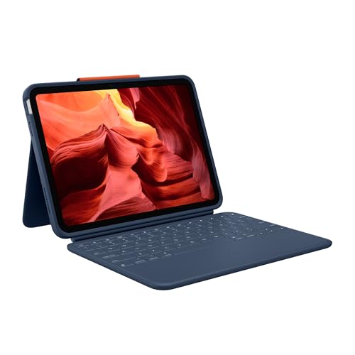 Logitech Rugged Combo 4 für iPad (10. Generation) Tastatur-Schutzhülle mit Smart Connector und robuster, spritzwassergeschützter Tastatur - QWERTY von Logitech