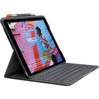 Logitech SLIM FOLIO Tablet-Tastatur schwarz geeignet für Apple iPad 7. Gen (2019), Apple iPad 8. Gen (2020), Apple iPad 9. Gen (2021) von Logitech