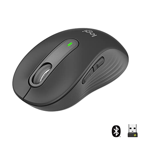 Logitech Signature M650 L for Business kabellose Maus, für große Hände, Logi Bolt, Bluetooth, SmartWheel - Graphit von Logitech