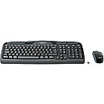 Logitech Tastatur-Maus-Set MK330 920-008533 Kabellos Schwarz QWERTZ (DE) von Logitech