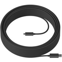 Logitech USB-Kabel von USB Typ-A zu USB-C (10m, schwarz) von Logitech