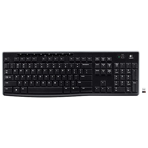 Logitech K270 Kabellose Tastatur für Windows, US QWERTY-Layout - Schwarz von Logitech