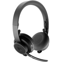 Logitech Zone Wireless Computer On Ear Headset Funk, Bluetooth® Stereo Schwarz Mikrofon-Rauschunter von Logitech