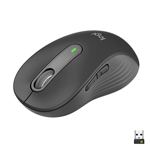 Logitech Signature M650 L Kabellose Maus - für große Hände, Leise Klicks, Anpassbare Seitentasten, Bluetooth, Kompatibilität mit mehreren Geräten - Graphit von Logitech