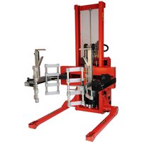 Logitrans Elektro-Multifasskipper, schwenkbar, einstellbare Greifarme, mit Breitspur von Logitrans