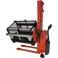 Logitrans Elektro-Stapler, schwenkbar, einstellbare Boxenhalter von Logitrans