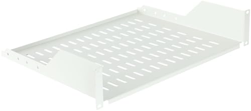 LOGON RAS210WH Rack Shelf Zubehör für Racks, Weiß, 30 kg, 2U, 48,3 cm (19 Zoll), 486 mm von Logon 8