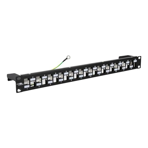 LOGON LKS675BL 1U Anschlussschacht (RJ-45, schwarz, 1U, 245 mm, 44 mm, 12 mm) von Logon