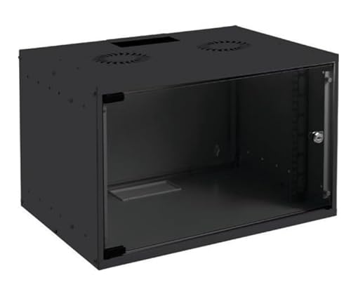 Logon RUM09U40MNBL Regal aus Stahl, schwarz, 48,3 cm (19 Zoll), Passiv, Metall von Logon
