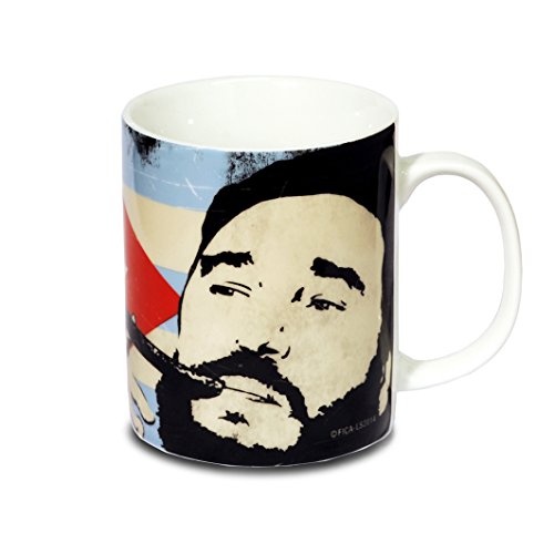 Logoshirt® Fidel Castro I Cuba Libre I Porzellan Tasse Kaffeebecher, 300 ml I spülmaschinenfest & mikrowellengeeignet I in farbiger Geschenkverpackung I Lizenziertes Original Design von Logoshirt