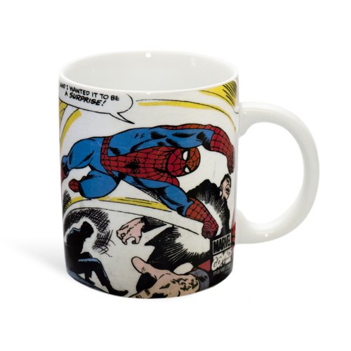 Kaffeebecher Spider-Man - Marvel Comics - weiß - Tasse - Lizenziertes Originaldesign - LOGOSHIRT von Logoshirt