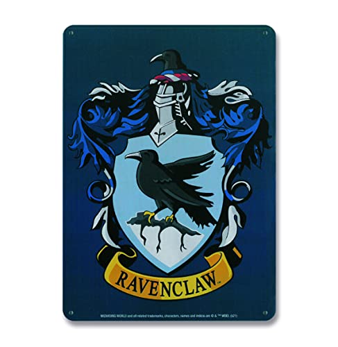 Logoshirt®️ Harry Potter I Ravenclaw I Wappen I Blechschild Retro I Magnettafel I Klein I DIN A5 von Logoshirt
