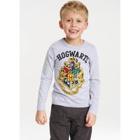 LOGOSHIRT Langarmshirt "Hogwarts" mit detailliertem Print von Logoshirt