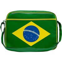 LOGOSHIRT Schultertasche "Brazil - ordem e progresso", mit Ordem e progresso-Frontprint von Logoshirt