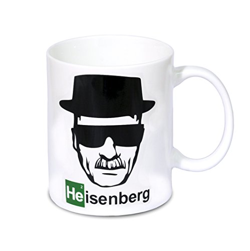 Logoshirt® Breaking Bad I Heisenberg I Gesicht I Porzellan Tasse Kaffeebecher, 300 ml I in farbiger Geschenkverpackung I Lizenziertes Original Design von Logoshirt