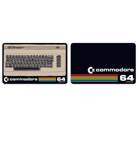 Logoshirt®️ Commodore I C64 I Brotkasten I Frühstücksbrettchen I Schneidebrett I 23x14cm I 2er Set I spülmaschinenfest & hitzebeständig I Lizenziertes Originaldesign von Logoshirt