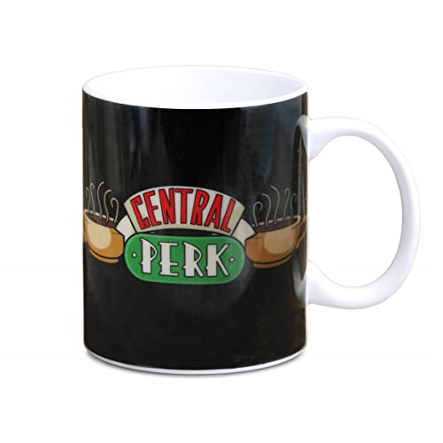 Logoshirt® Friends - Central Perk - Logo I Porzellan Tasse - Kaffeebecher, 300 ml I spülmaschinenfest & mikrowellengeeignet I in farbiger Geschenkverpackung I Lizenziertes Original Design von Logoshirt