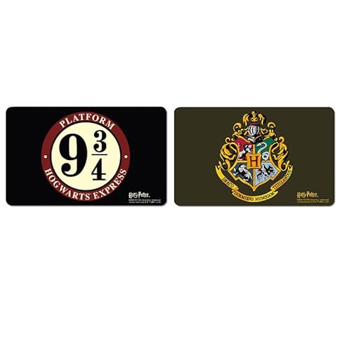 Logoshirt® Harry Potter I Hogwarts I Hogwarts Express I Frühstücksbrettchen I Schneidebrett I 23x14cm I 2er Set I spülmaschinenfest & hitzebeständig I Lizenziertes Originaldesign von Logoshirt