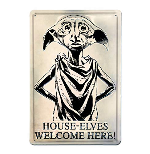 Logoshirt® Harry Potter I Dobby I House-Elves Welcome I Blechschild Retro I 3D Motiv I 20x30cm von Logoshirt
