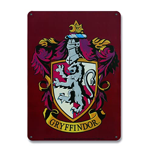 Logoshirt®️ Harry Potter I Gryffindor I Wappen I Blechschild Retro I Magnettafel I Klein I DIN A5 von Logoshirt