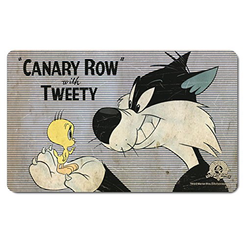 Logoshirt® Looney Tunes I Sylvester & Tweety I Canary Row I Frühstücksbrettchen I Schneidebrett I 23x14cm I spülmaschinenfest & hitzebeständig I Lizenziertes Originaldesign von Logoshirt