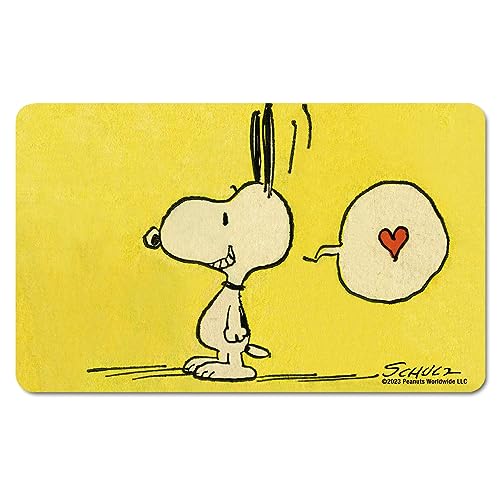 Logoshirt® Peanuts I Snoopy I In Love I Frühstücksbrettchen I Schneidebrett I 23x14cm I spülmaschinenfest & hitzebeständig I Lizenziertes Originaldesign von Logoshirt