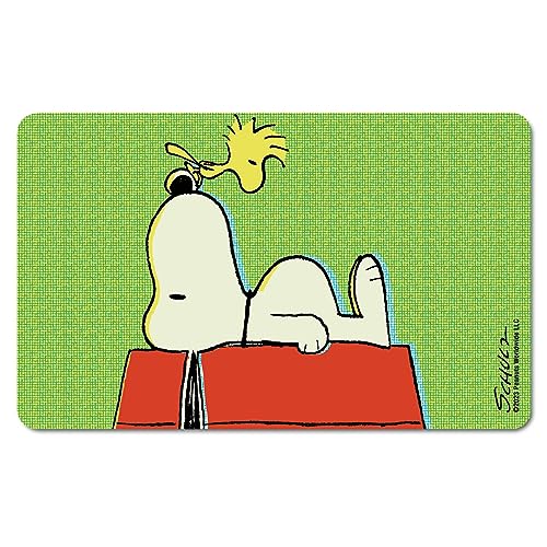 Logoshirt® Peanuts I Snoopy & Woodstock I Authentic Peanuts I Frühstücksbrettchen I Schneidebrett I 23x14cm I spülmaschinenfest & hitzebeständig I Lizenziertes Originaldesign von Logoshirt