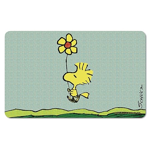 Logoshirt® Peanuts I Woodstock I Blume I Frühstücksbrettchen I Schneidebrett I 23x14cm I spülmaschinenfest & hitzebeständig I Lizenziertes Originaldesign von Logoshirt
