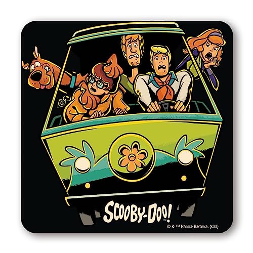 Logoshirt® Scooby-DOO I Mystery Machine I Untersetzer I Coaster I Kork I 10x10cm I langlebiger Druck I Lizenziertes Originaldesign von Logoshirt