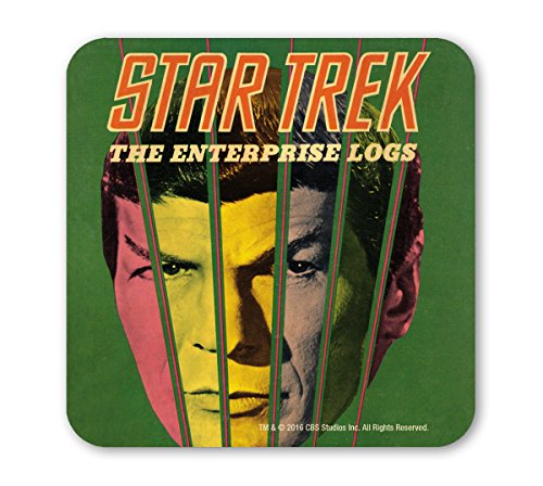 Logoshirt®️ Star Trek I The Enterprise Logs I Untersetzer I Coaster I Kork I 10x10cm I langlebiger Druck I Lizenziertes Originaldesign von Logoshirt