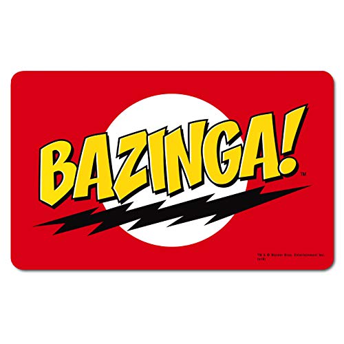 Logoshirt® The Big Bang Theory I Bazinga I Logo I Frühstücksbrettchen I Schneidebrett I 23x14cm I spülmaschinenfest & hitzebeständig I Lizenziertes Originaldesign von Logoshirt