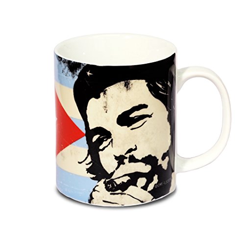 Logoshirt® Che Guevara I Cuban Flag I Porzellan Tasse Kaffeebecher, 300 ml I spülmaschinenfest & mikrowellengeeignet I in farbiger Geschenkverpackung I Lizenziertes Original Design von Logoshirt