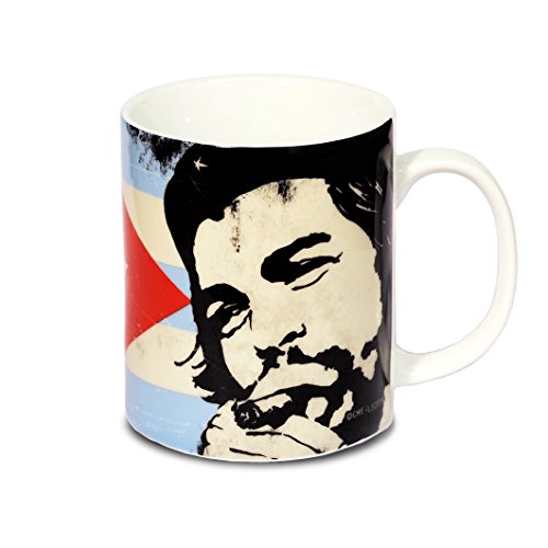 Logoshirt® Che Guevara I Cuban Flag I Porzellan Tasse Kaffeebecher, 300 ml I spülmaschinenfest & mikrowellengeeignet I in Farbiger Geschenkverpackung I Lizenziertes Original Design von Logoshirt