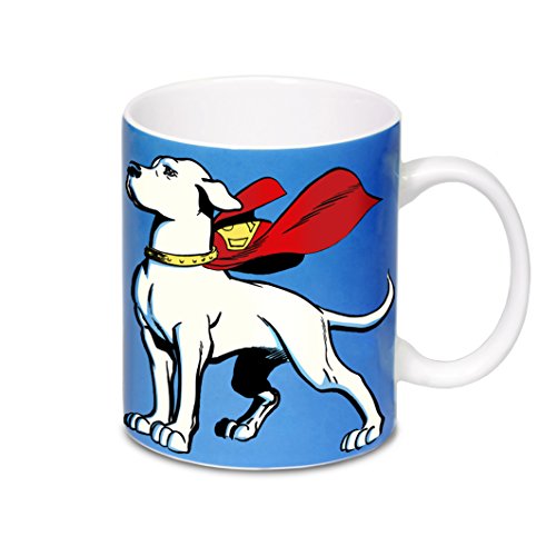DC Comics - Superman - Krypto the Superdog Porzellan Tasse - Kaffeebecher - blau - Lizenziertes Originaldesign - LOGOSHIRT von Logoshirt