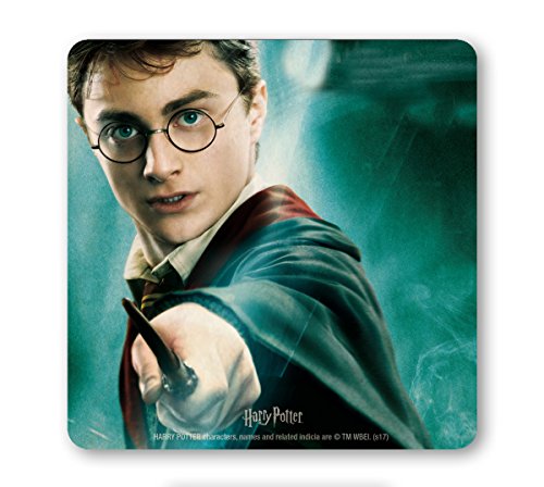 Logoshirt®️ Harry Potter I Portrait I Untersetzer I Coaster I Kork I 10x10cm I langlebiger Druck I Lizenziertes Originaldesign von Logoshirt