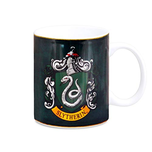 LOGOSHIRT - Film - Harry Potter - Slytherin - Logo - Classic - Porzellan Tasse - Kaffeebecher - farbig - Lizenziertes Originaldesign von Logoshirt