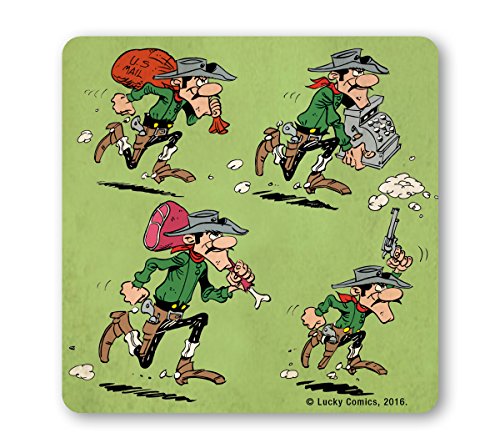 Logoshirt®️ Lucky Luke I Die Daltons I Robbery I Untersetzer | Kork | 10x10cm | langlebiger Druck | Lizenziertes Originaldesign Logoshirt®️ Lucky Luke I Die Daltons I Robbery I Untersetzer | Kork | 10x10cm | langlebiger Druck | Lizenziertes Originaldesign von Logoshirt