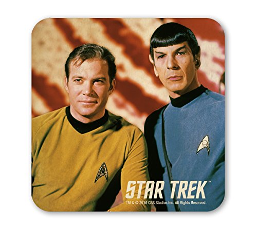 Logoshirt Star Trek - Captain Kirk und Spock Coaster - Untersetzer - farbig - Lizenziertes Originaldesign von Logoshirt
